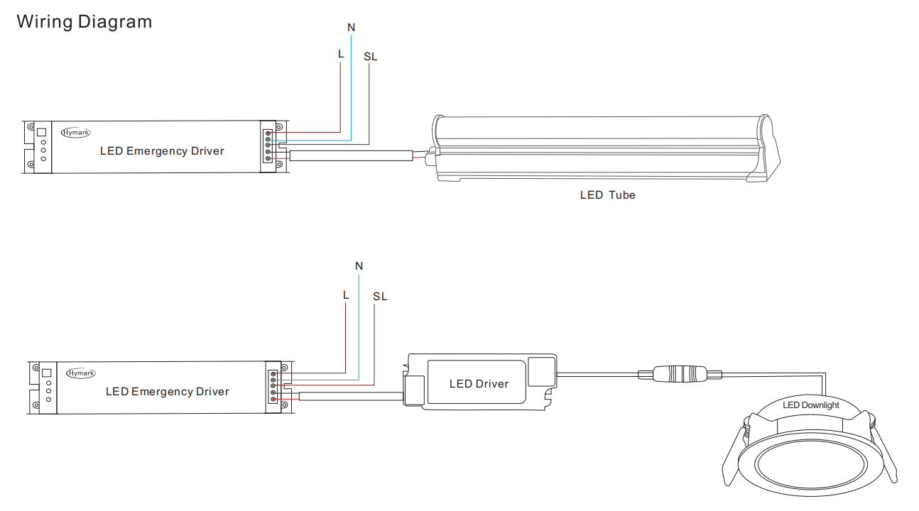 FAT-LED-F1B wiring diagram