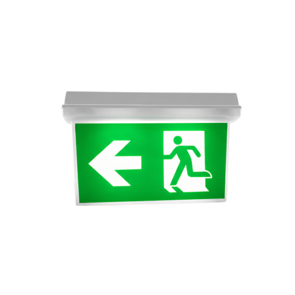 Waterproof Double-Sided LED Exit Sign | 30m Visibility | 3.7V 2000mAh Li-ion Battery Backup EXIT-LED-ES07 IP65