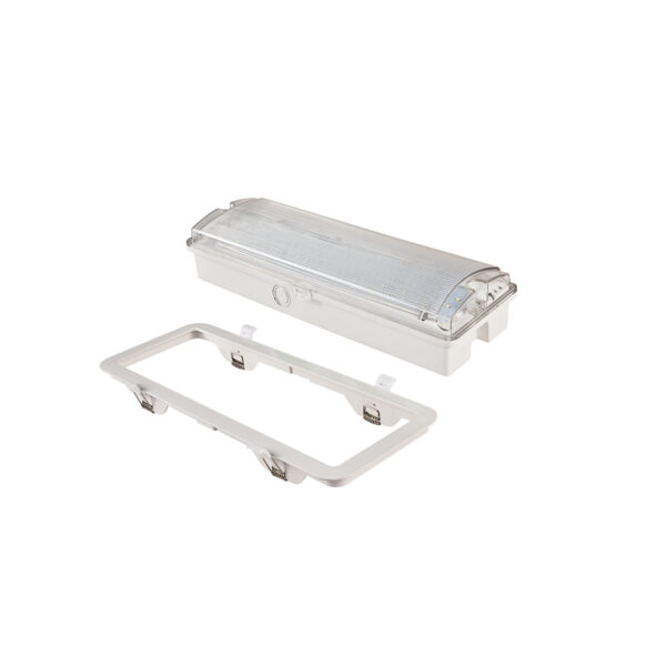 IP65 Weatherproof LED Emergency Bulkhead | 300lm Output | LiFePO4 Battery | Maintained & Non-Maintained HM-BHD01
