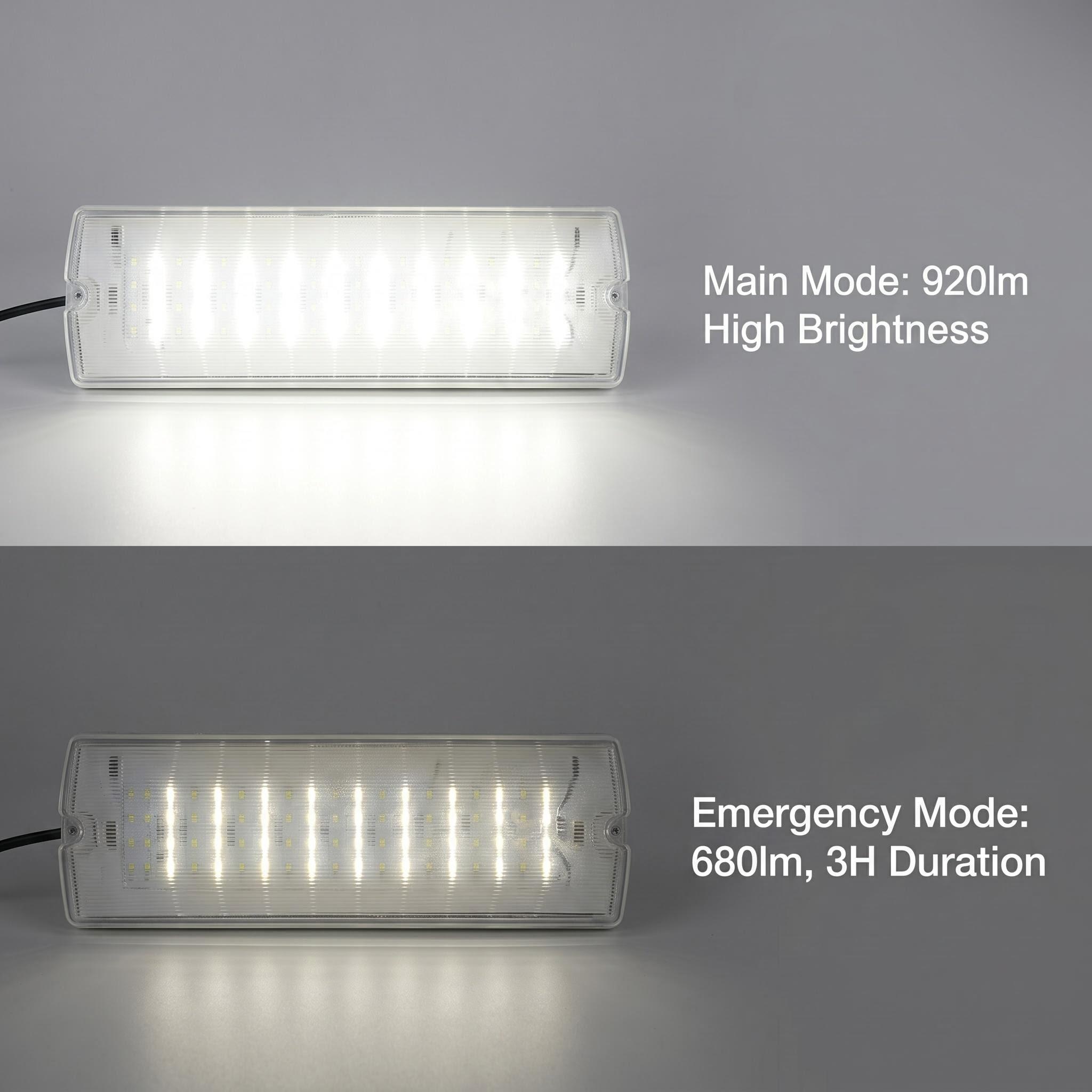 IP65 Smart LED Emergency Bulkhead | 10W | Remote Dimmable & CCT Tunable | 900lm Emergency Output HM-BHD04