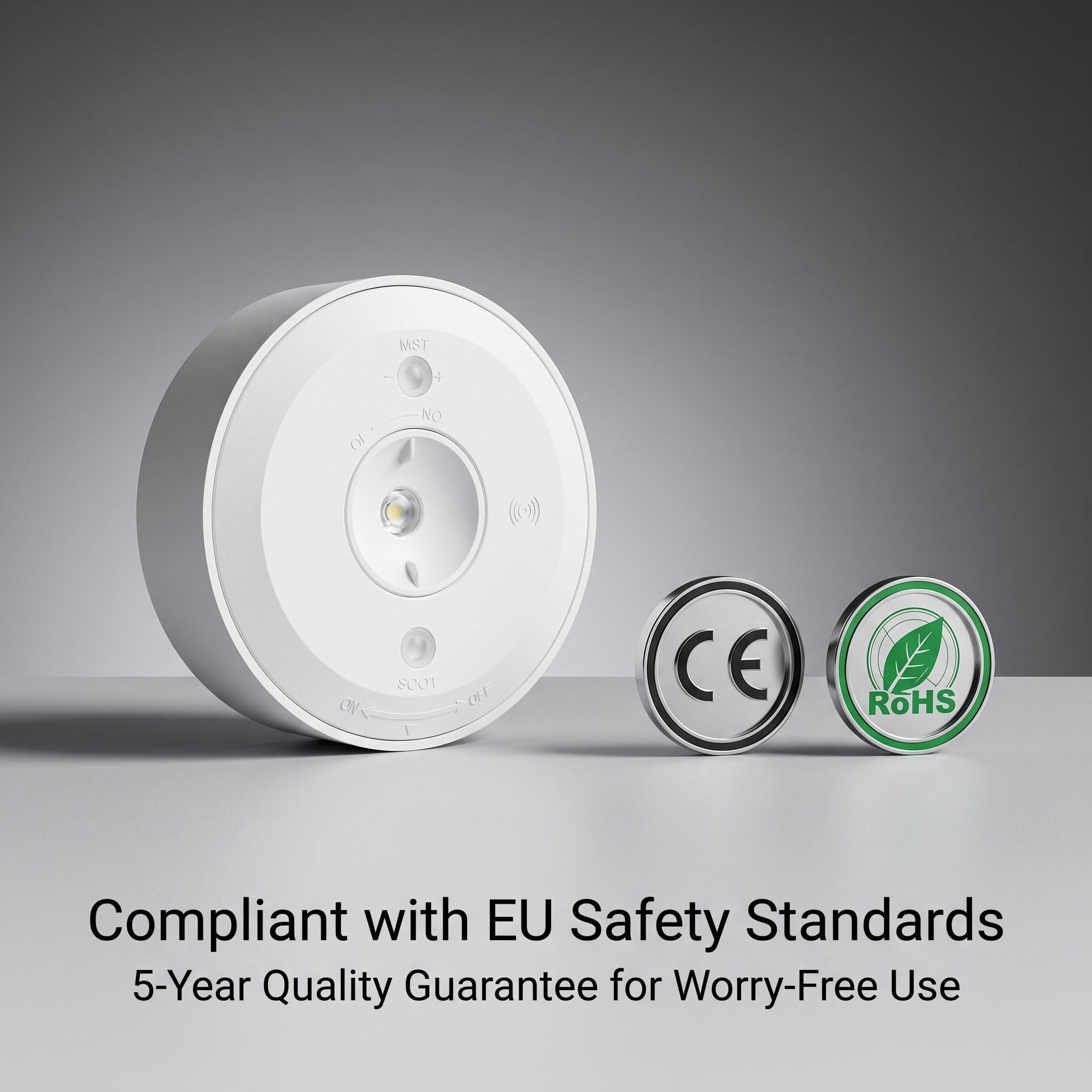 Premium IP66 Waterproof LED Emergency Downlight | Smart Remote Control | CCT Tunable & Dimmable | LiFePO4 Battery HM-E303R