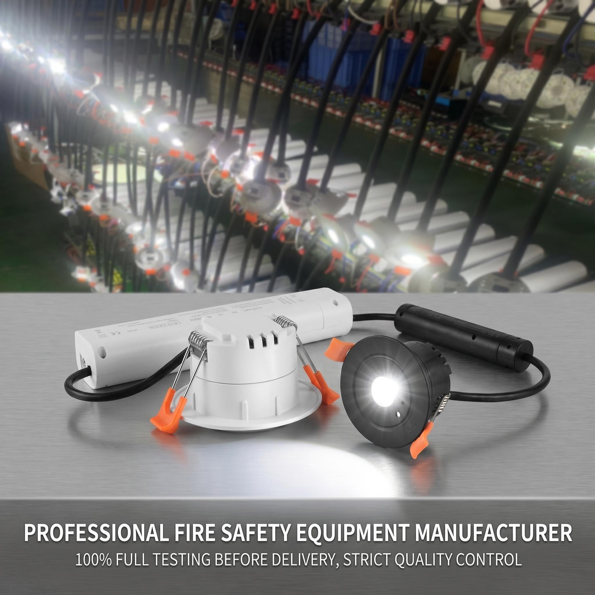 3W Non-Maintained Emergency Spotlight with 180min LiFePO4 Battery Backup HM-SPT3W-N