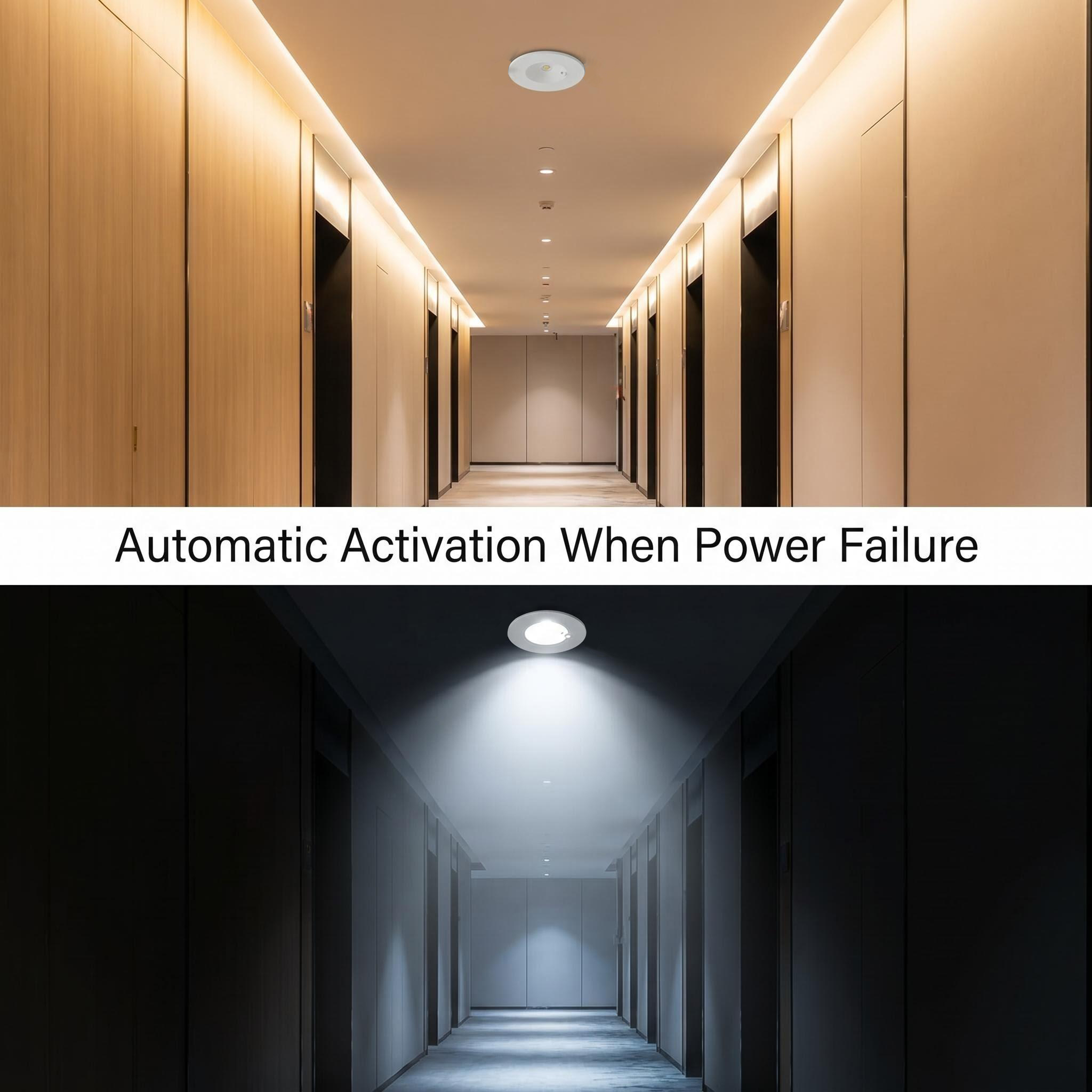 3W LED Self-test Emergency Downlight | 180lm Output | 4 Years Warranty | CB CE RoHS HM-SPT3W-S
