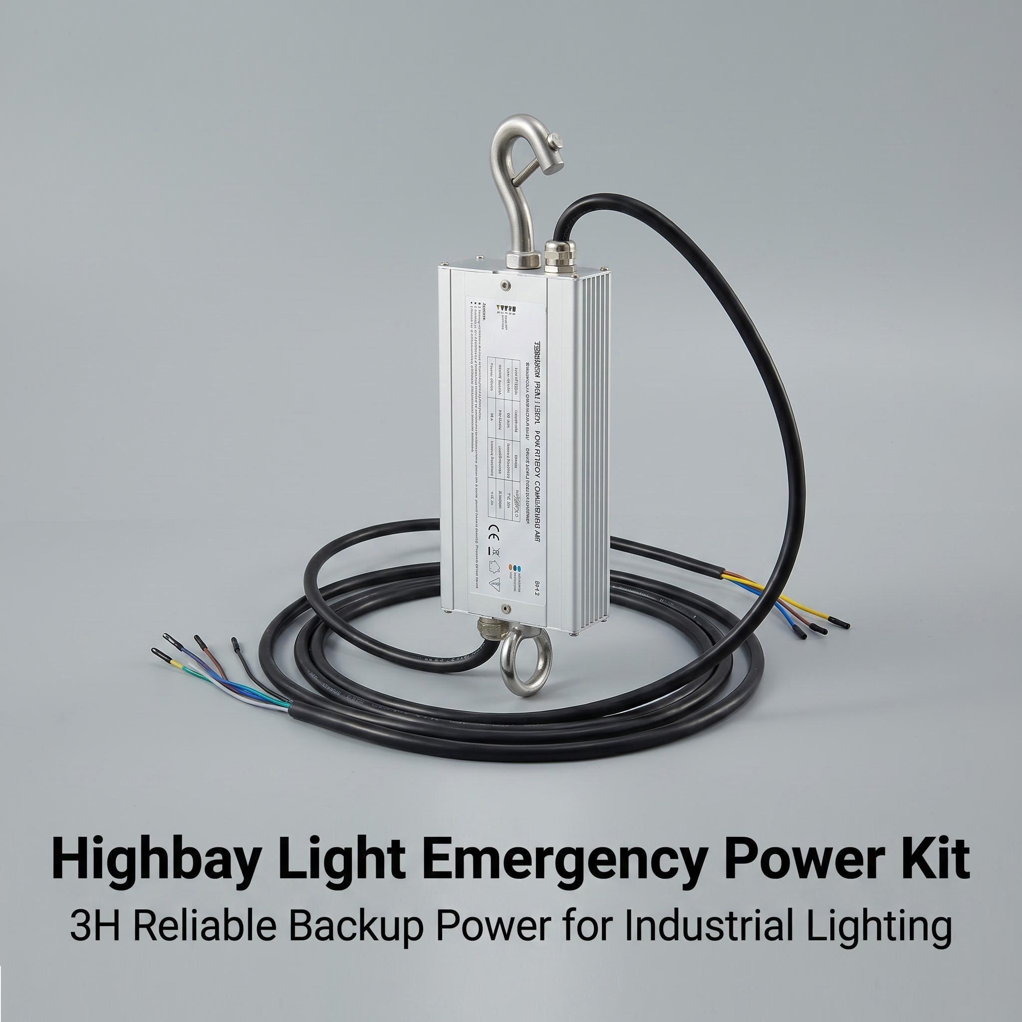 3hours emergency time for 100-200W highbay light