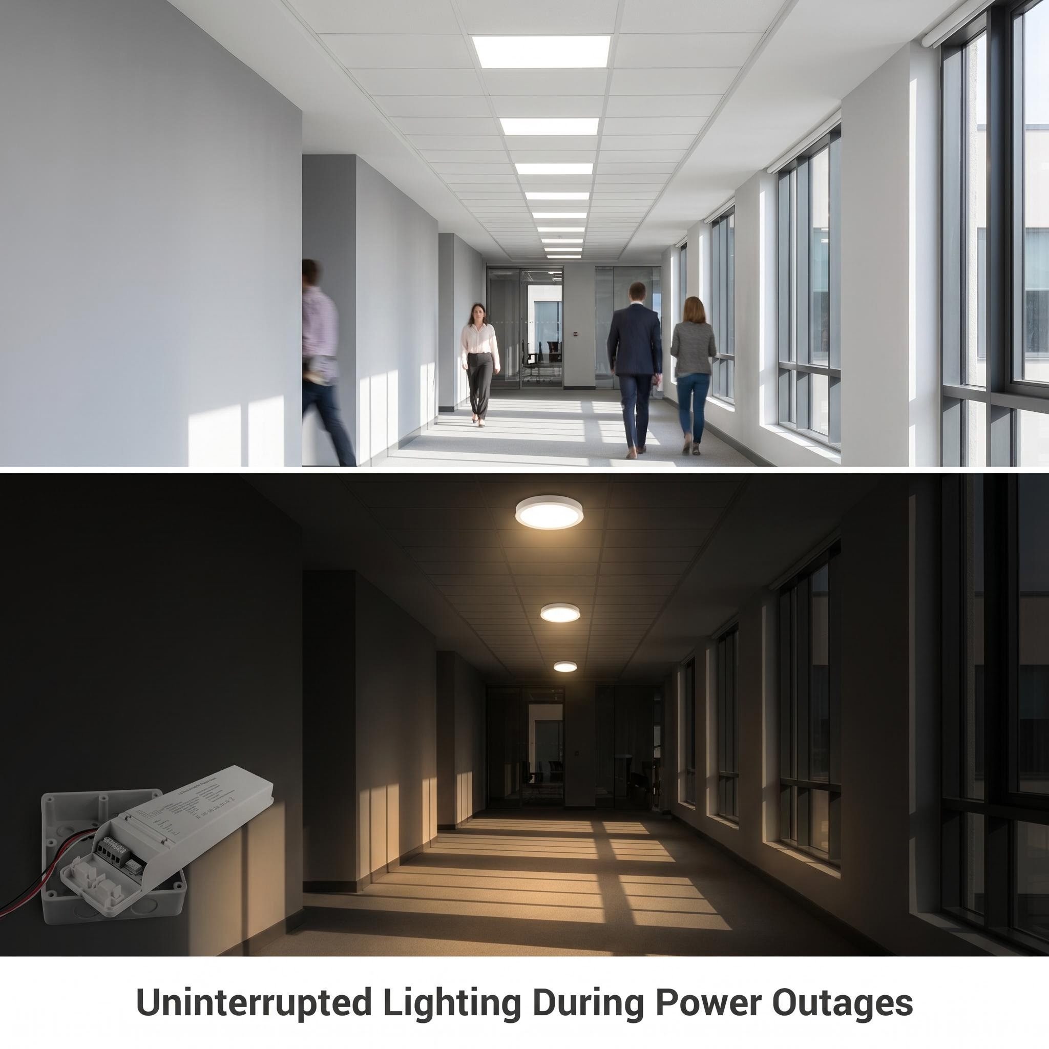 EM-60W Emergency lighting effect in case of power failure