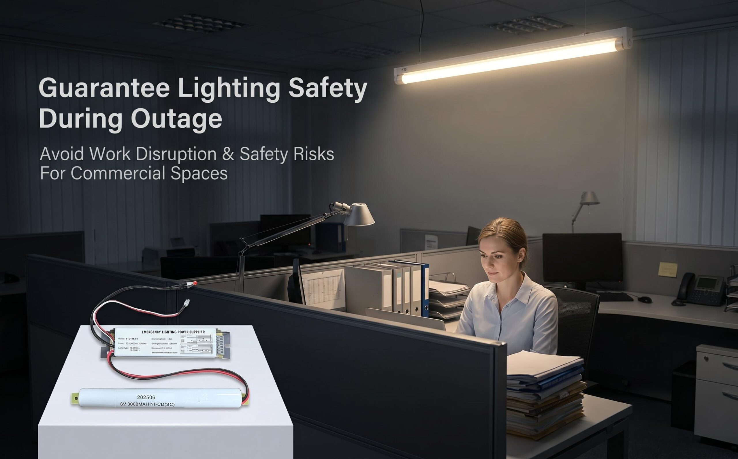 Emergency ballast for Fluorescent Tube actual effect of emergency power failure