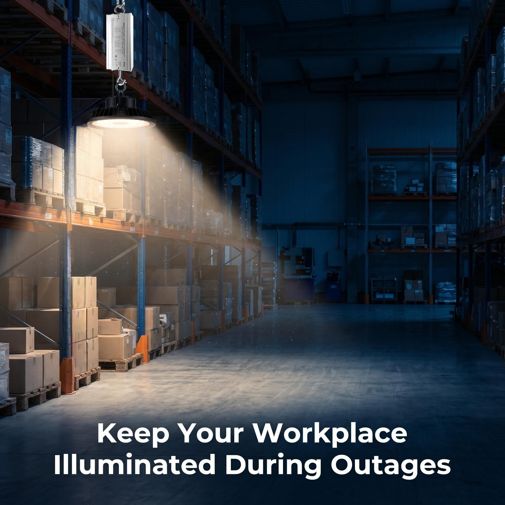 3hours emergency time for 100-200W highbay light