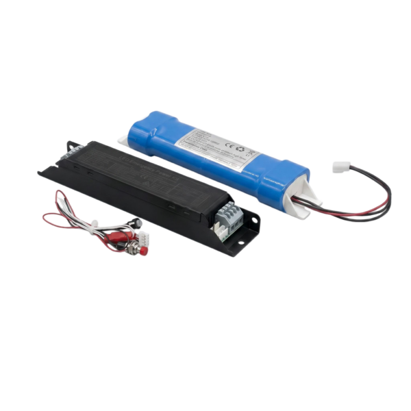 Aluminum LED Emergency Driver Kit | 8W Emergency Power | 6.4V 3600mAh LiFePO4 Battery | DC9-175V Output |LED-EMW10