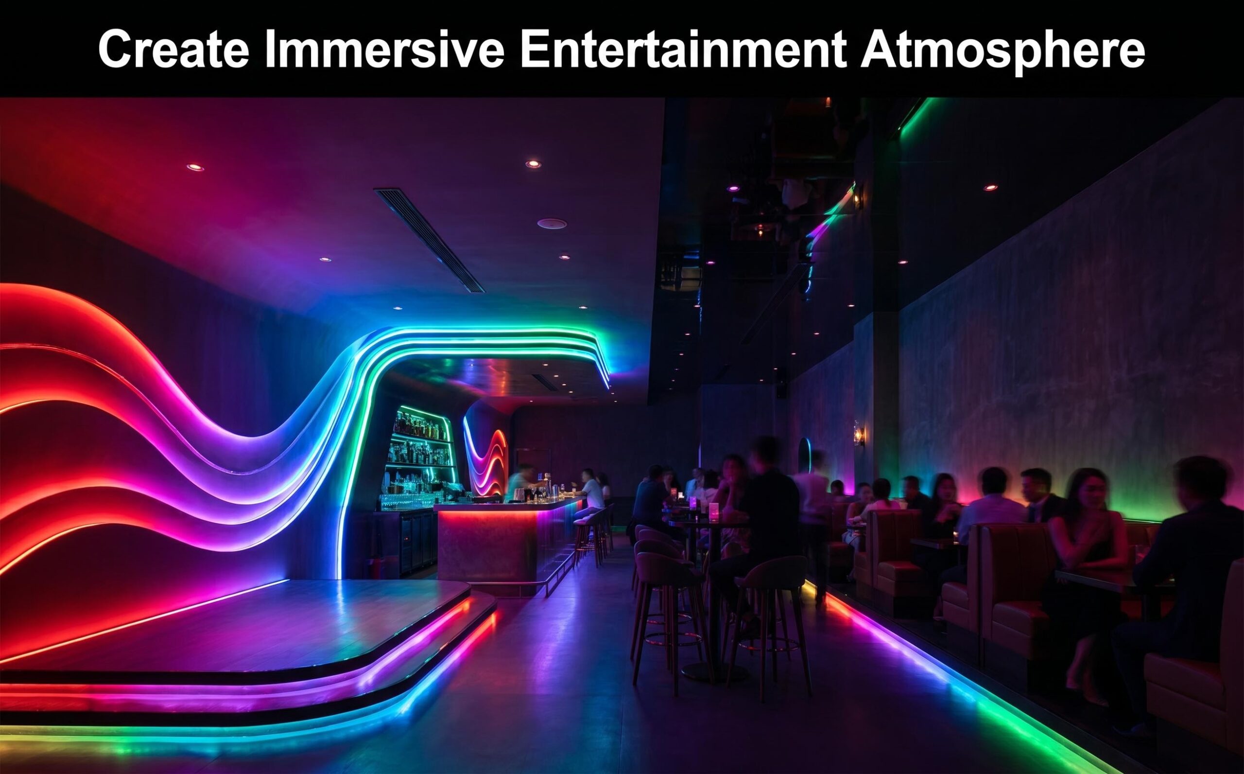 Pixel COB LED Strip Club immersive lighting effects