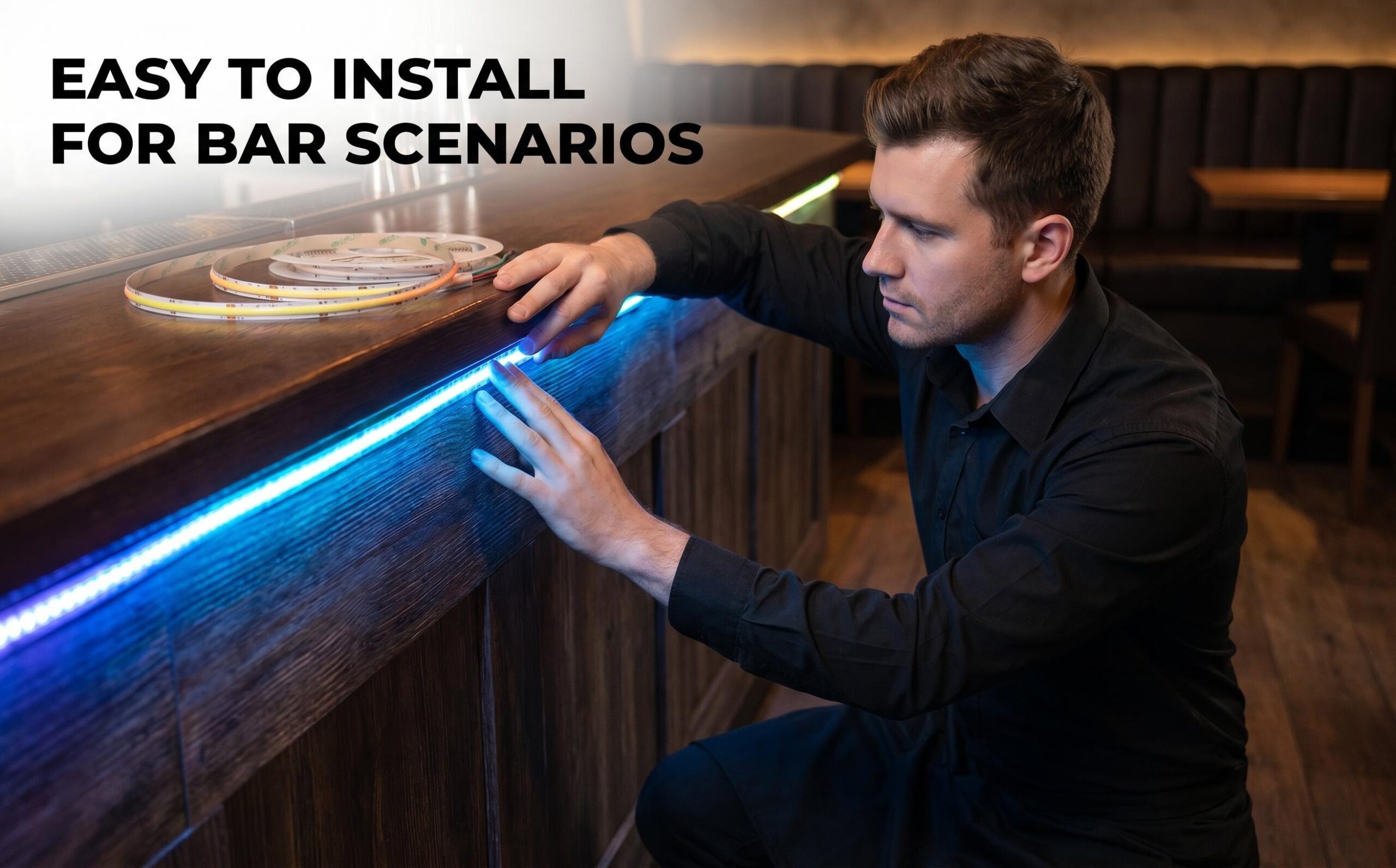 Pixel RGB COB LED Strip Installation