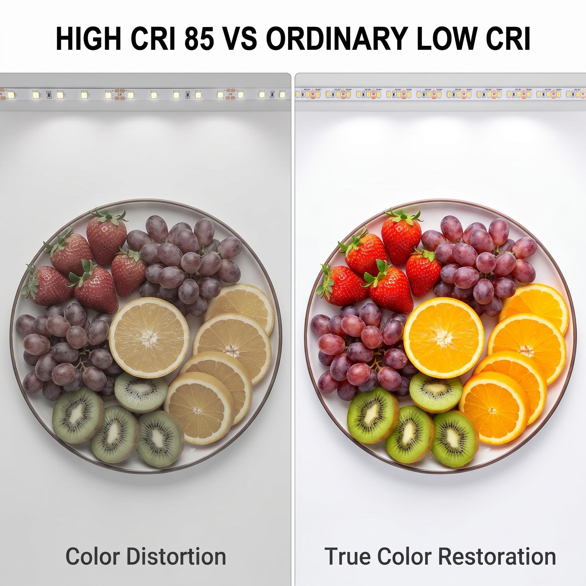 Ra85 LED Strip High color rendering and reproduction advantage