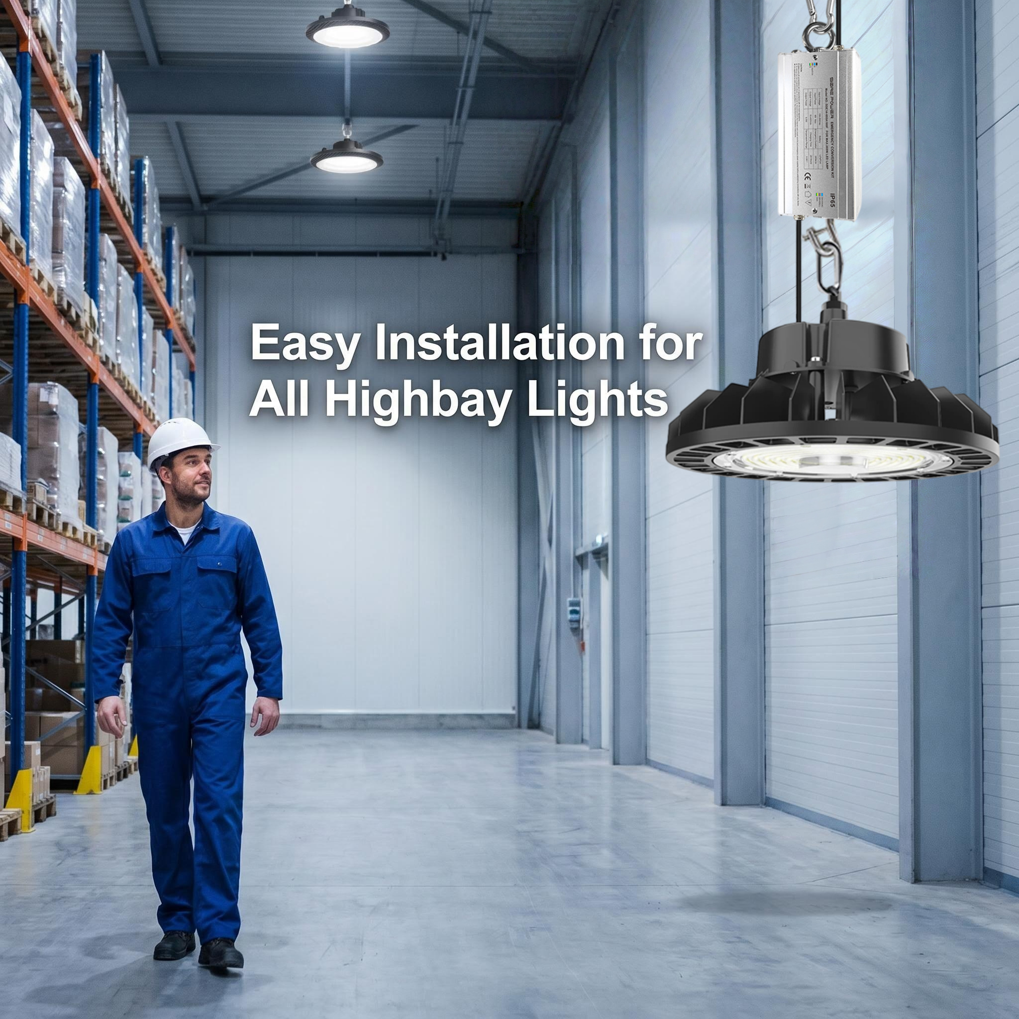3hours emergency time for 100-200W highbay light