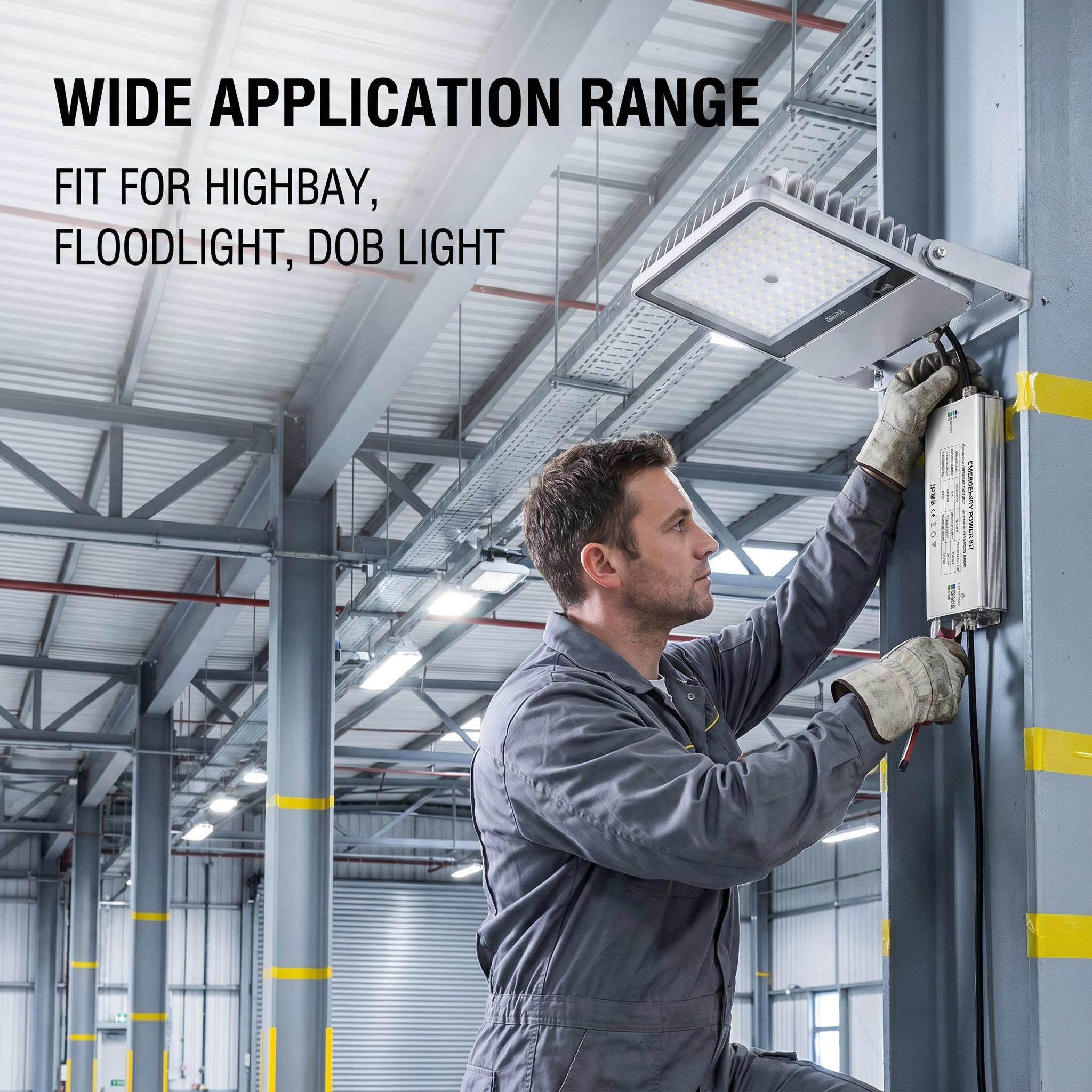 SDE16 Floodlight Emergency Backup installation