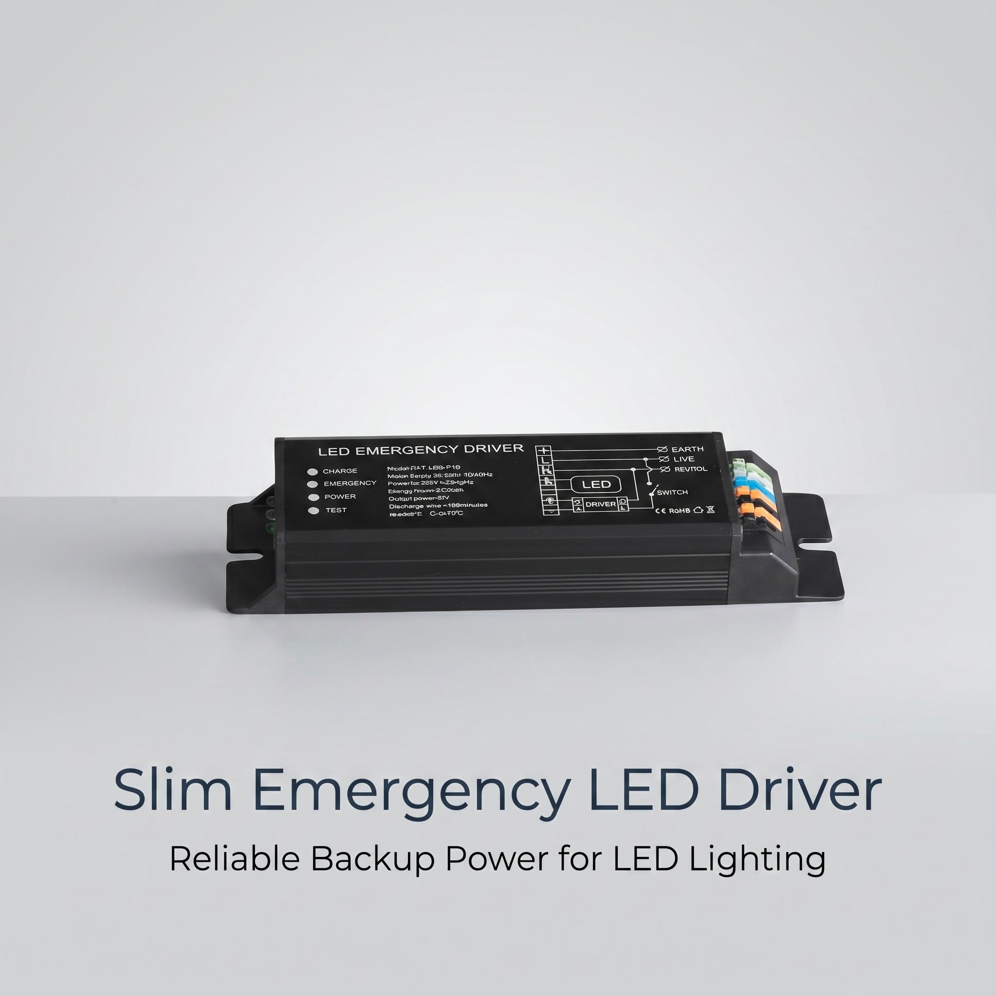 Slim LED emergency driver