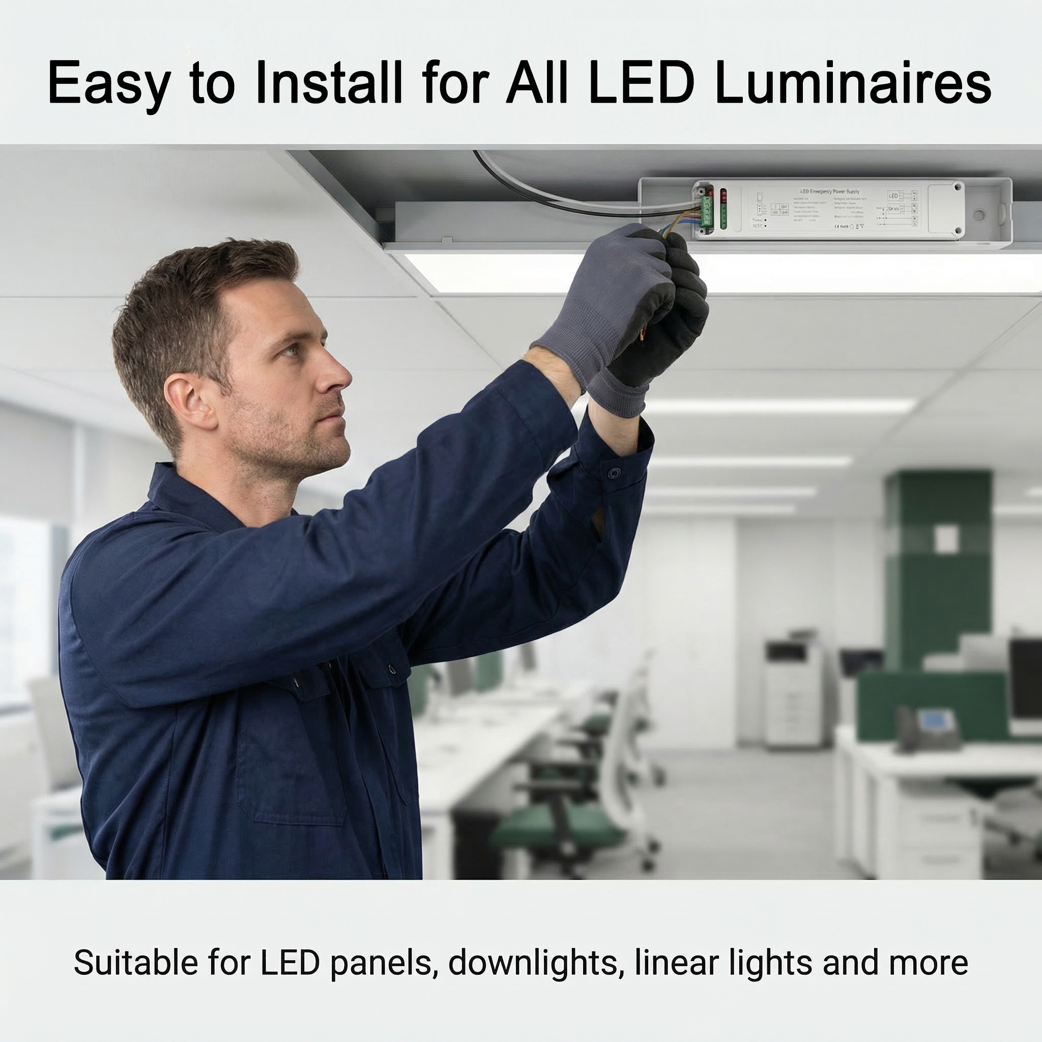 LED Emergency Driver | 8W/15W Power Selection | 90-180min Backup for 15W-100W LED Panels & Downlights EM-15W