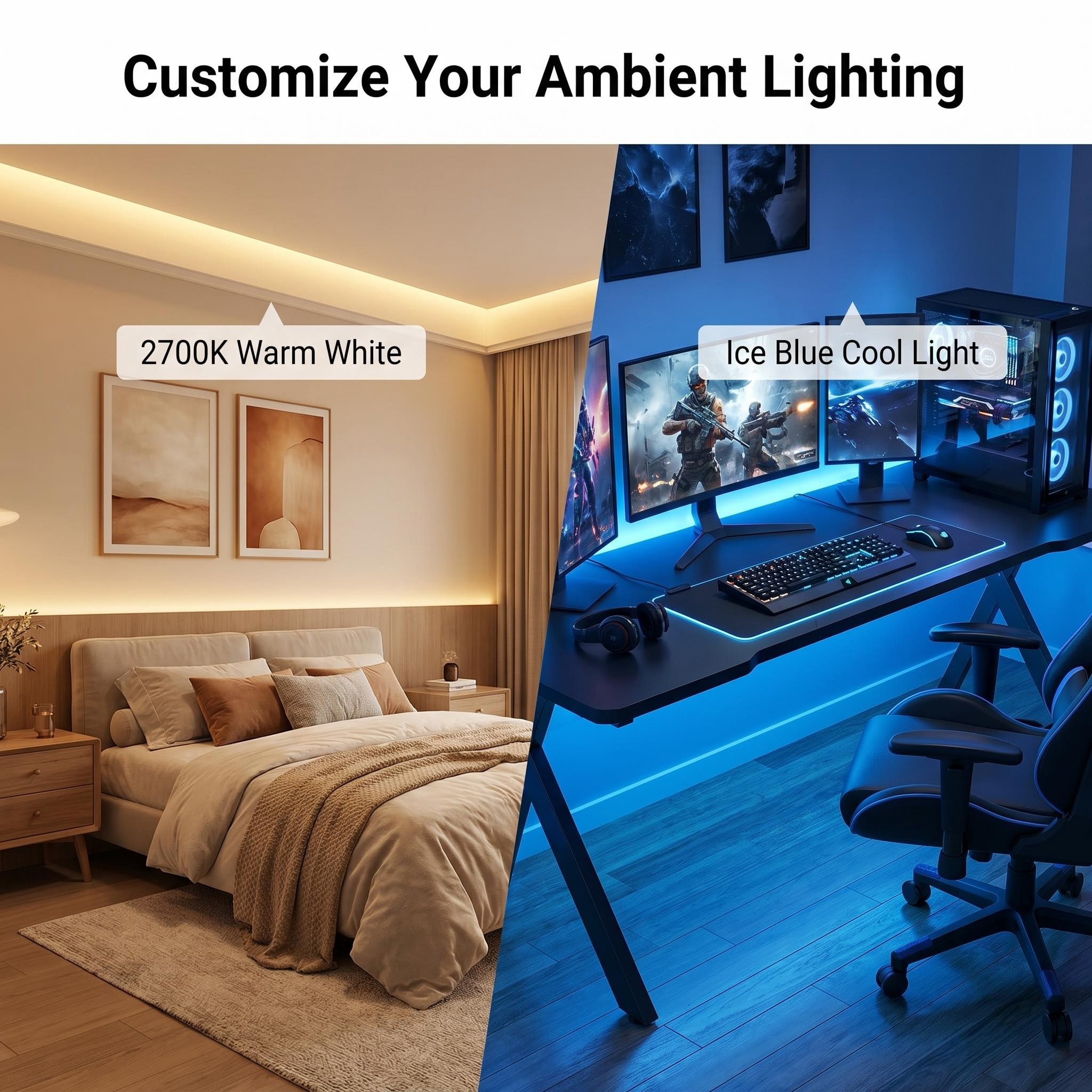 Ultra Bright Light Multi-color luminous atmosphere effect